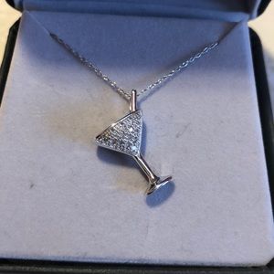 Martini necklace.